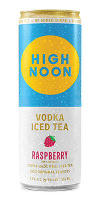 High Noon Raspberry Vodka Iced Tea single can