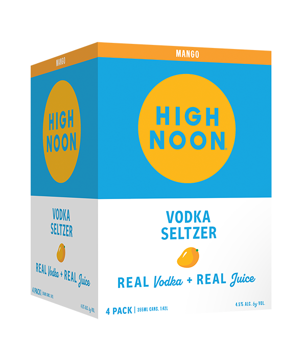 High Noon Mango Vodka Seltzer single 4-Pack