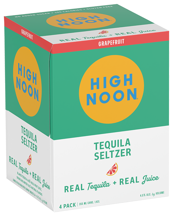 High Noon Grapefruit Tequila Seltzer 4-Pack