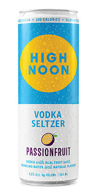 High Noon Passionfruit Vodka Seltzer single can