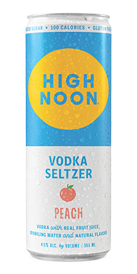 High Noon Peach Vodka Seltzer single can