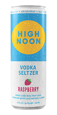 High Noon Raspberry Vodka Seltzer single can